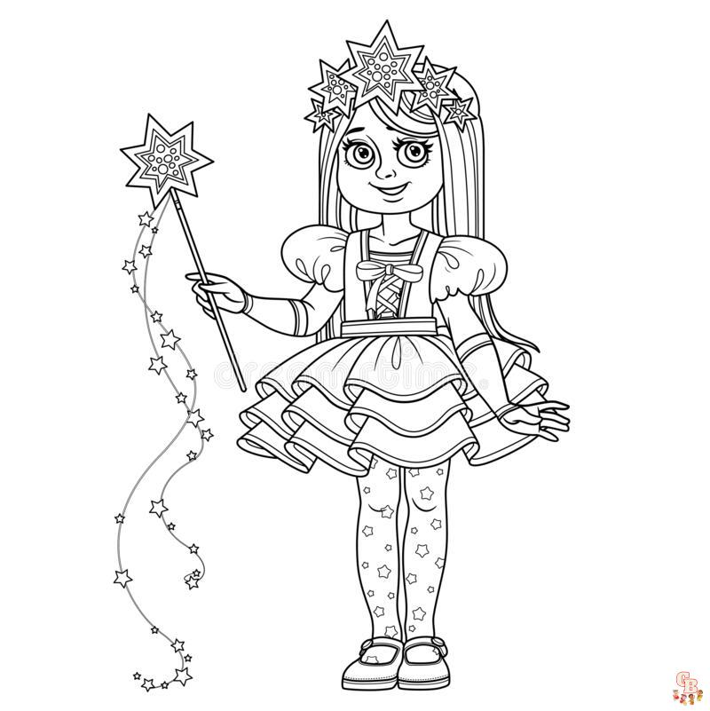 Cute Girl Illustration Coloring Pages