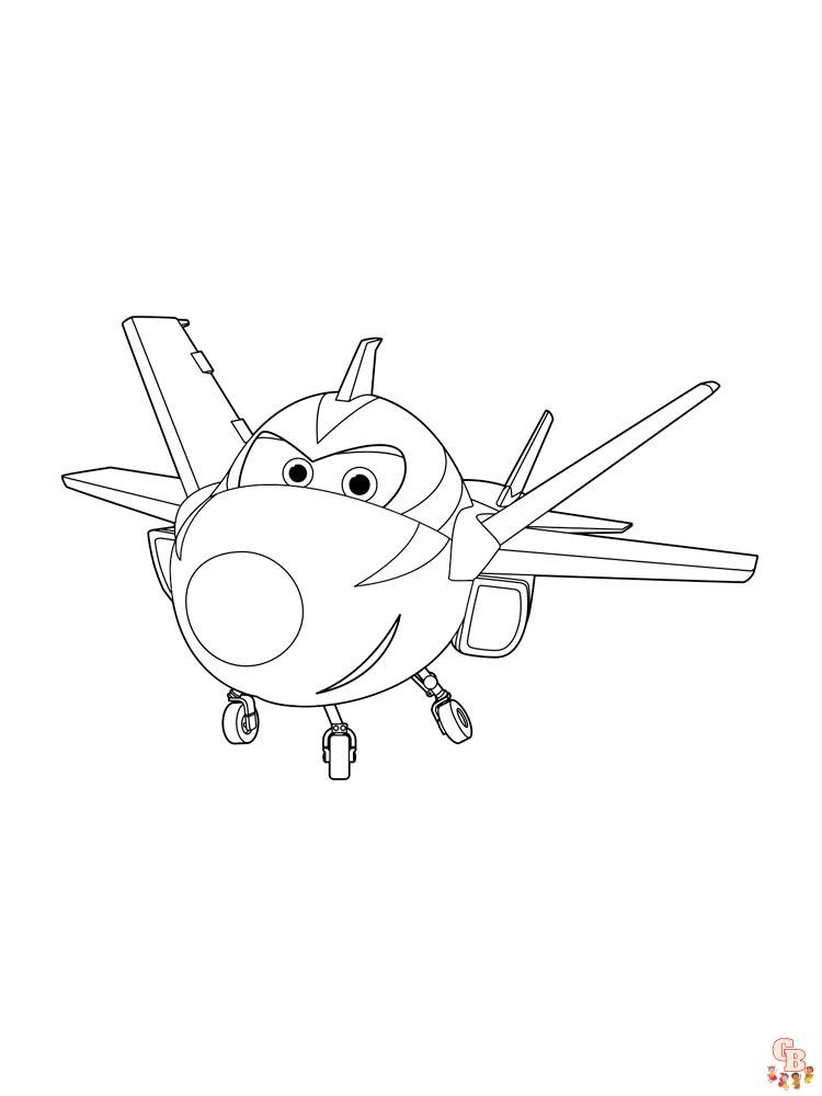 Cute Super Wings Coloring Pages