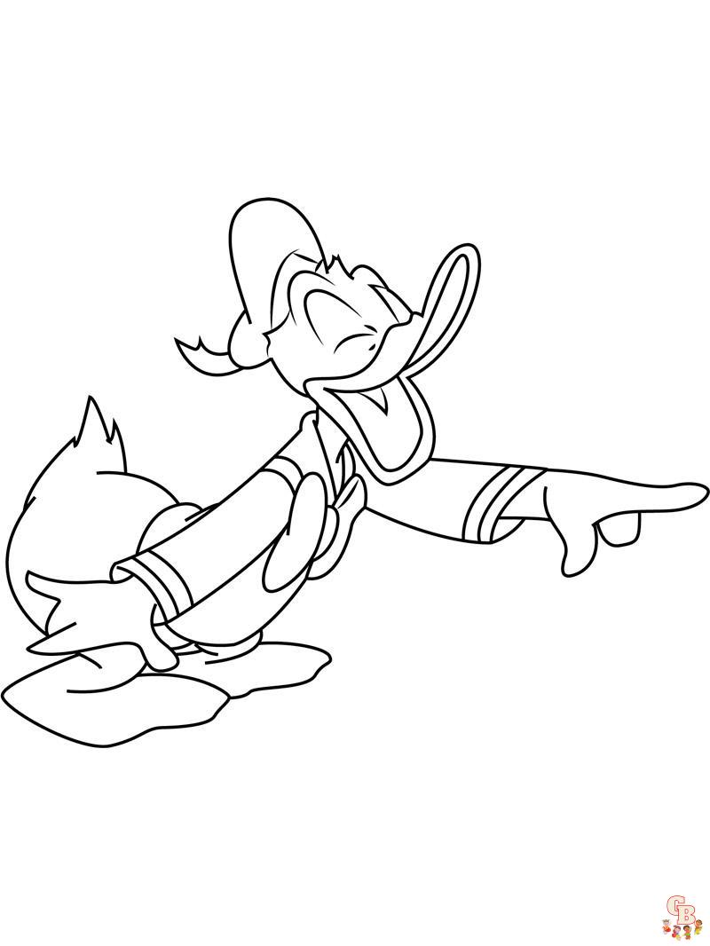 Donald Duck Coloring Pages 10