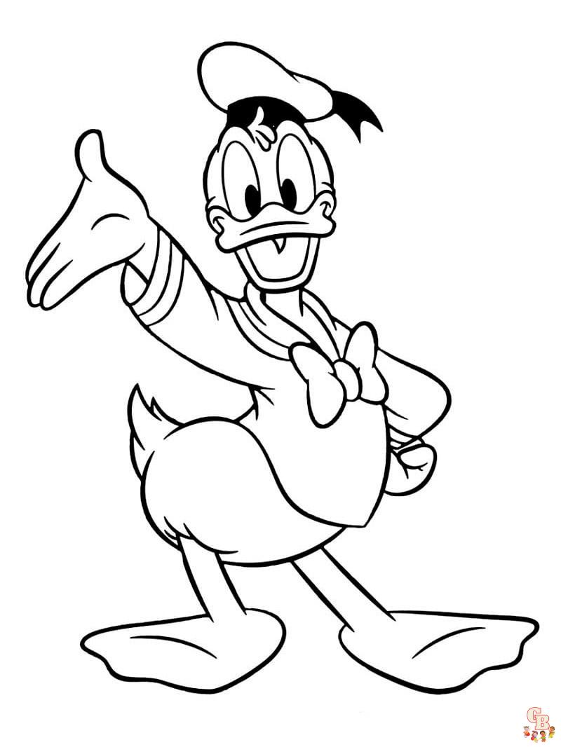 Donald Duck Coloring Pages 16