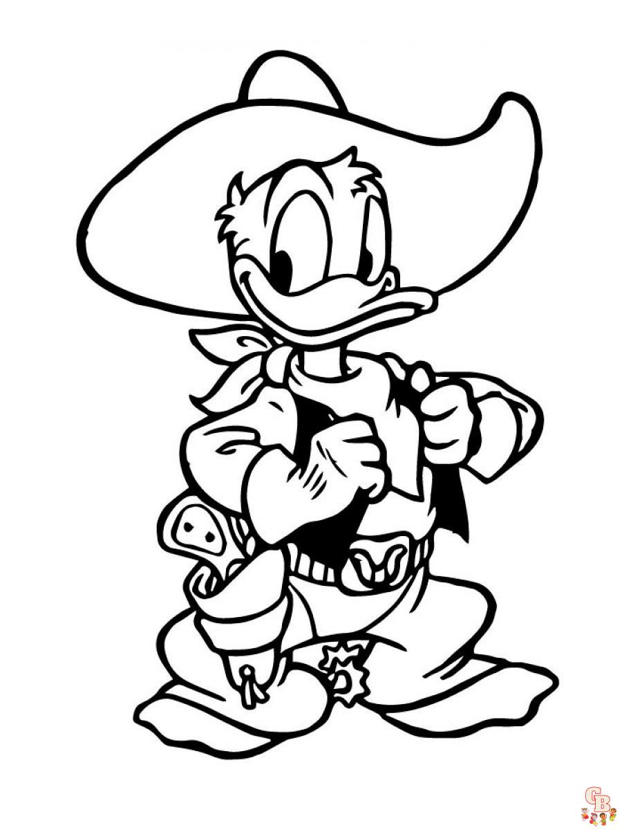 Donald Duck Coloring Pages 7