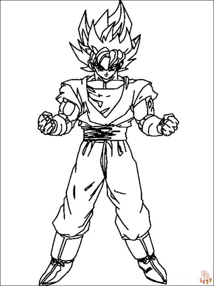 Explore the World of DRAGON BALL Z with Free Coloring Pages
