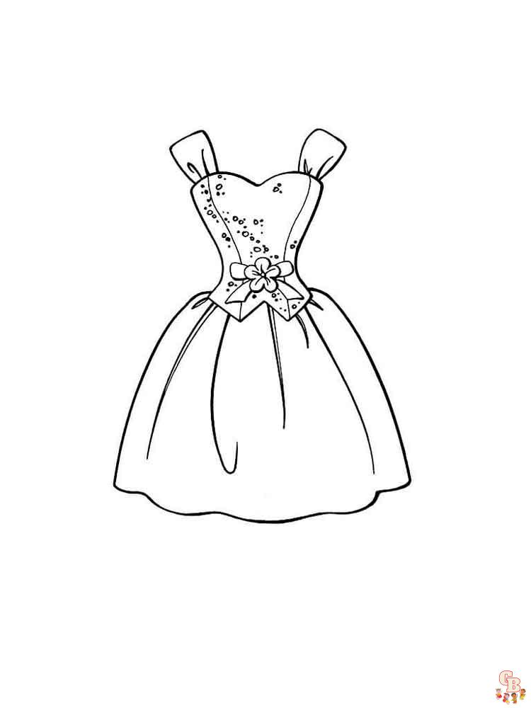 Dresses Coloring Pages