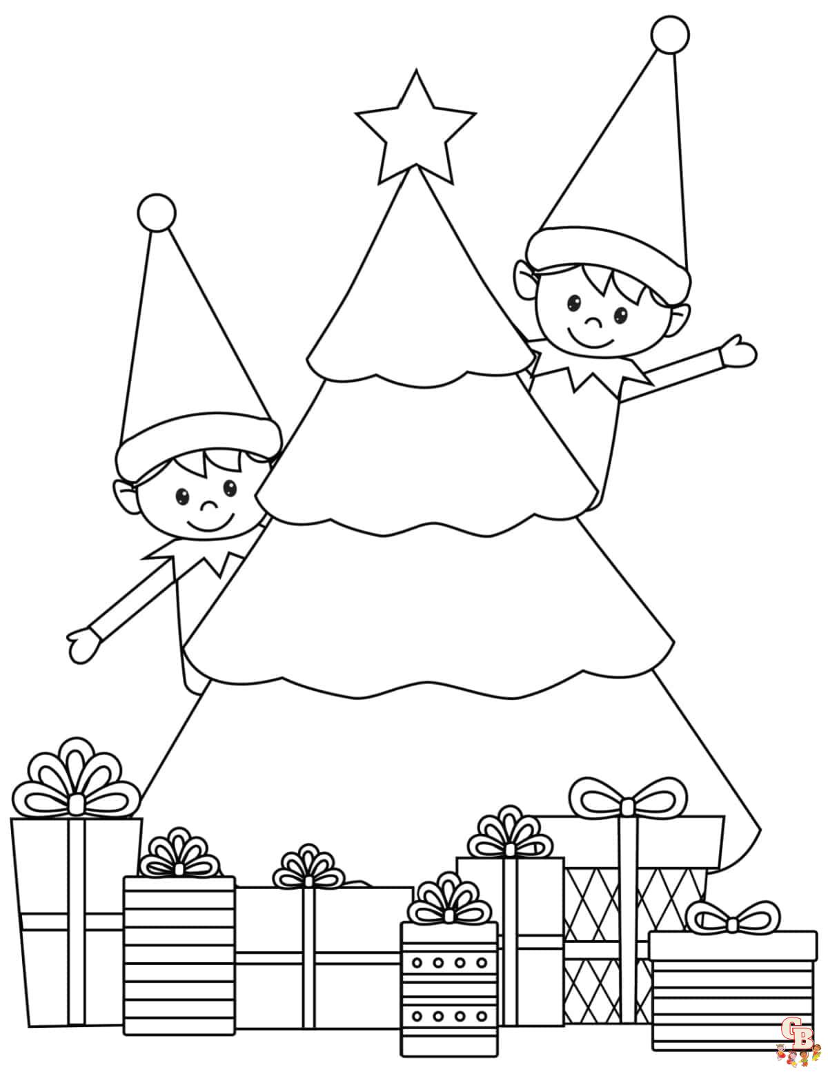 Elf on the Shelf Coloring Pages