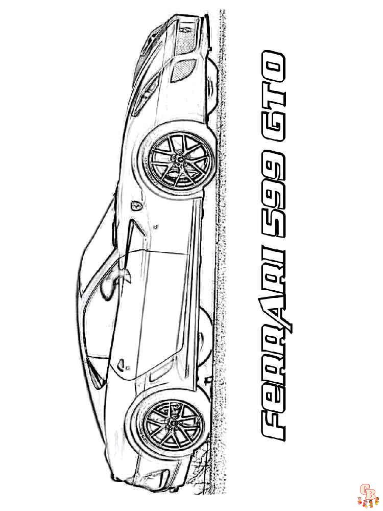 Ferrari Coloring Pages 10