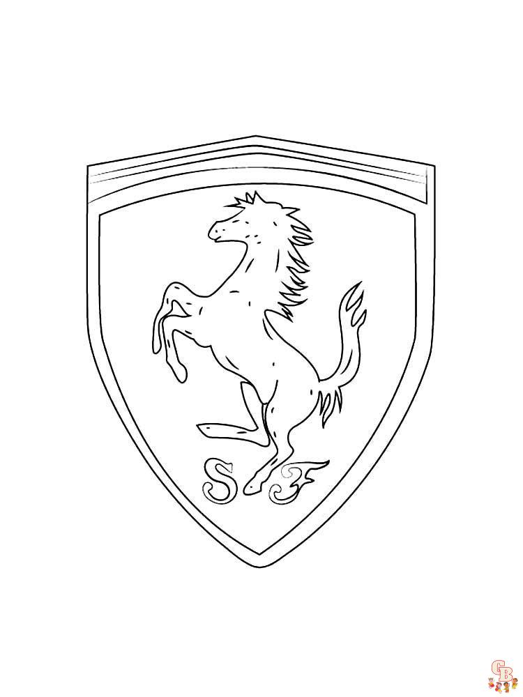 ferrari coloring pages