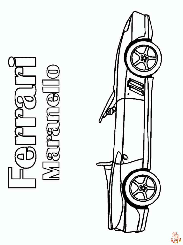 Ferrari Coloring Pages 22