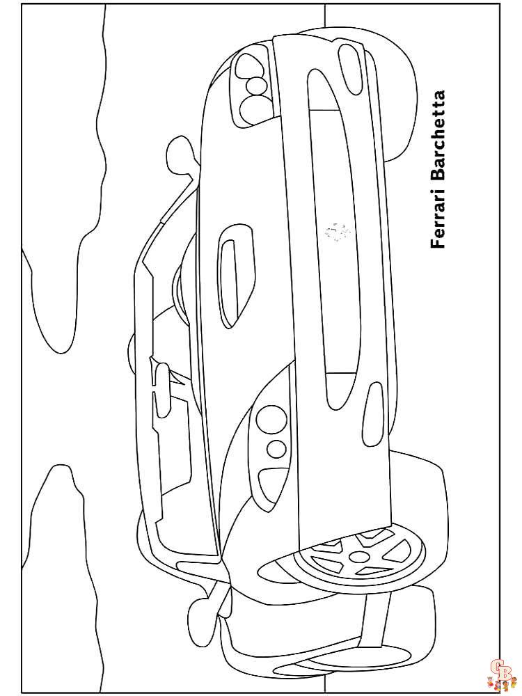 Ferrari Coloring Pages 3