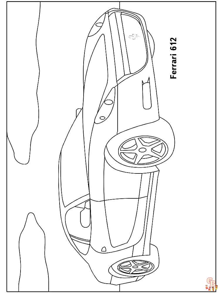 Ferrari Coloring Pages 4