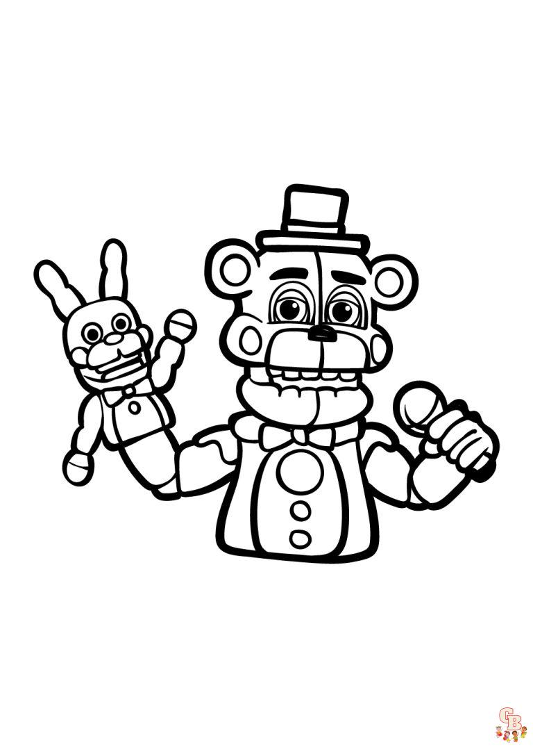 Five Nights at Freddy's Ausmalbilder: Malen und Spaß mit den Animatronics!