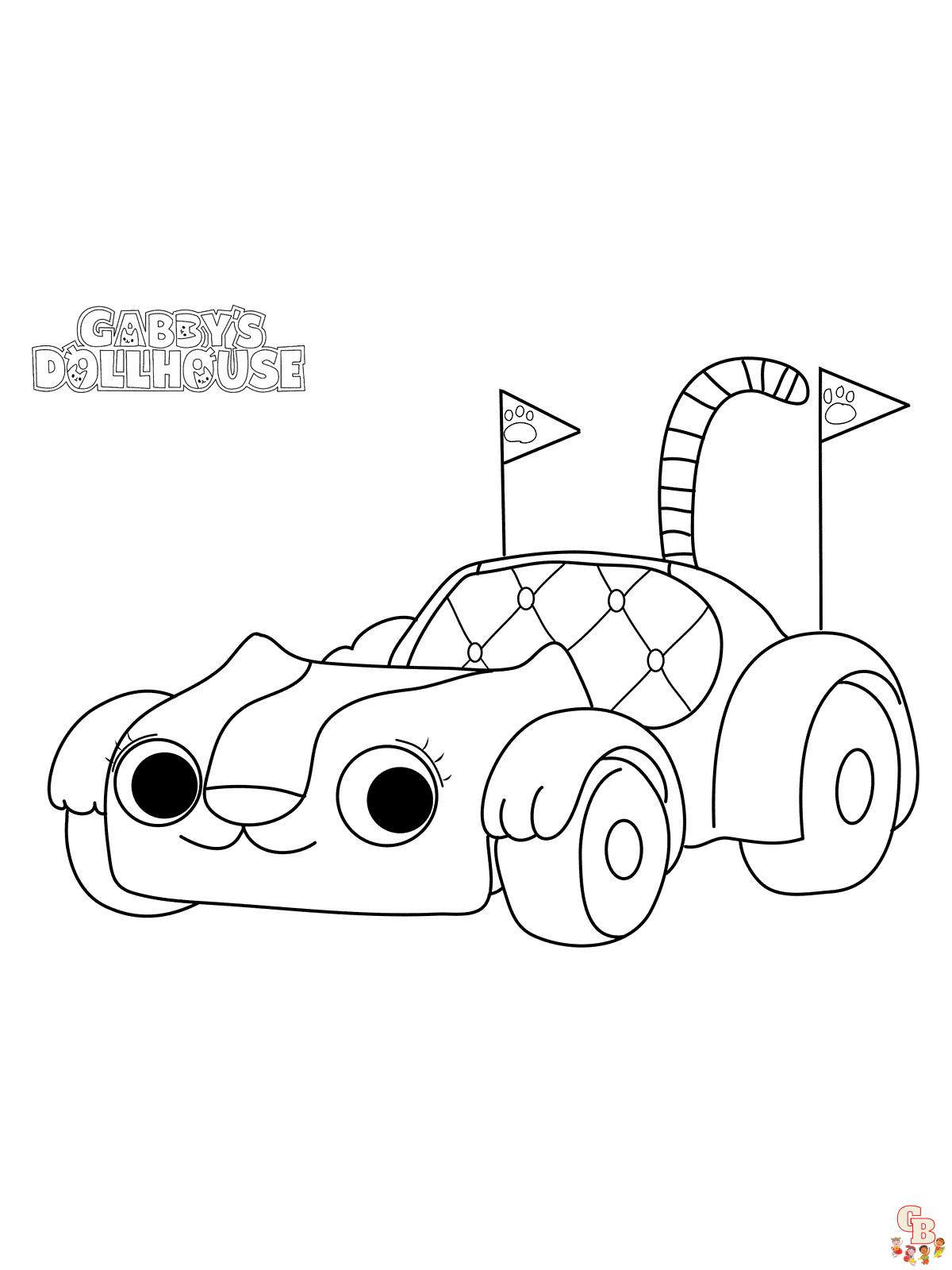 Gabby Dollhouse Coloring Pages 16