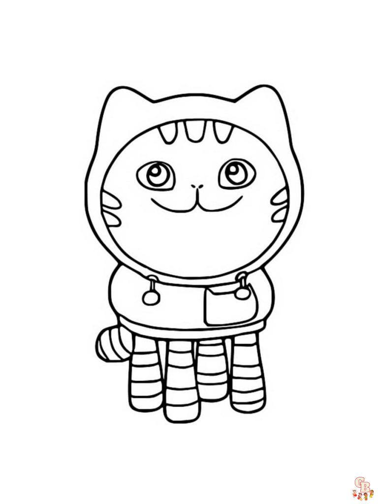 Gabby Dollhouse Coloring Pages Free & Easy for Kids