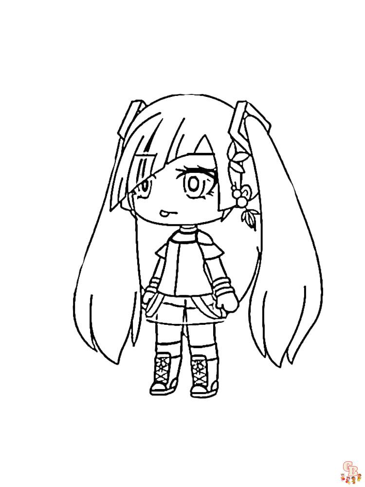 Gacha Life Coloring Pages 28