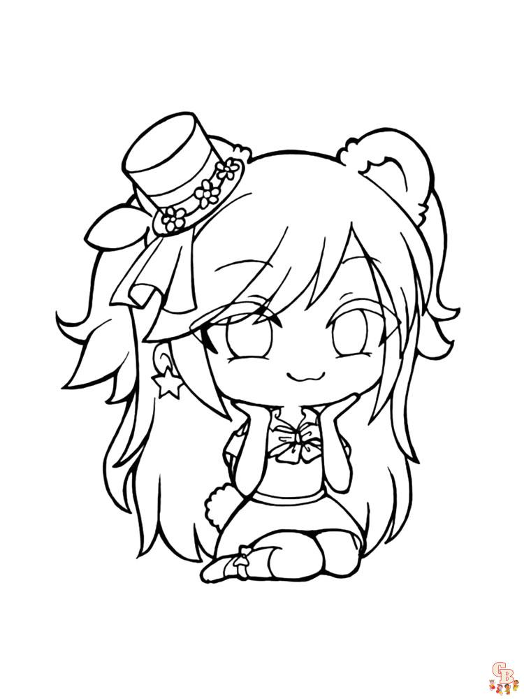 38 coloring pages of Gacha life