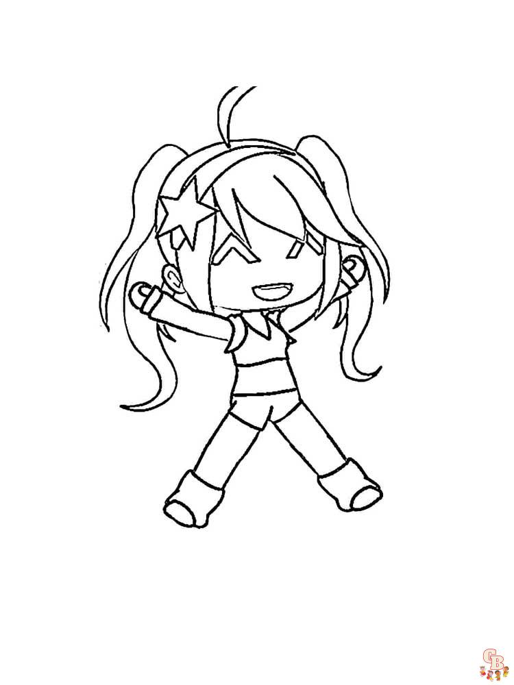 Gacha Life Coloring Pages 8