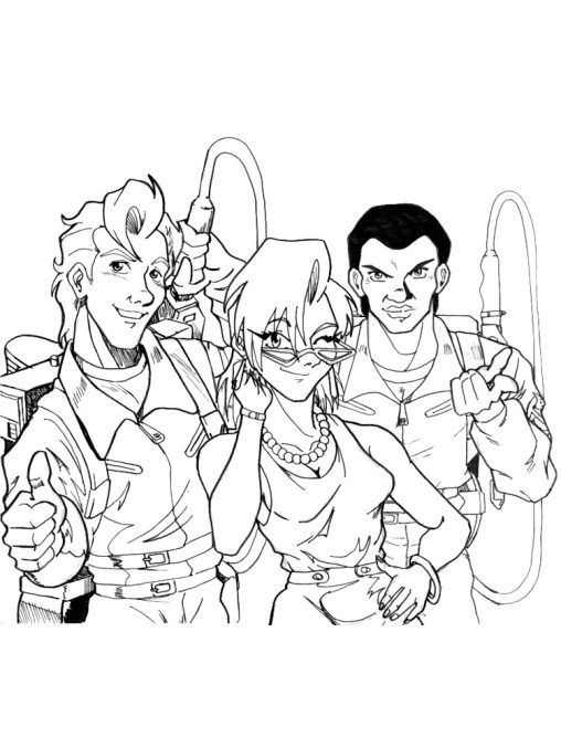 Ghostbusters Coloring Pages Free Printable For Kids