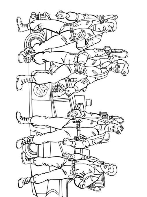 Ghostbusters Coloring Pages Free Printable For Kids