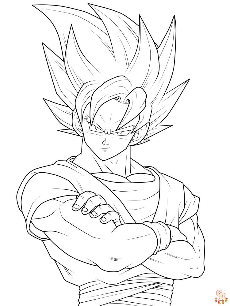 Goku Coloring Pages For Boys 1