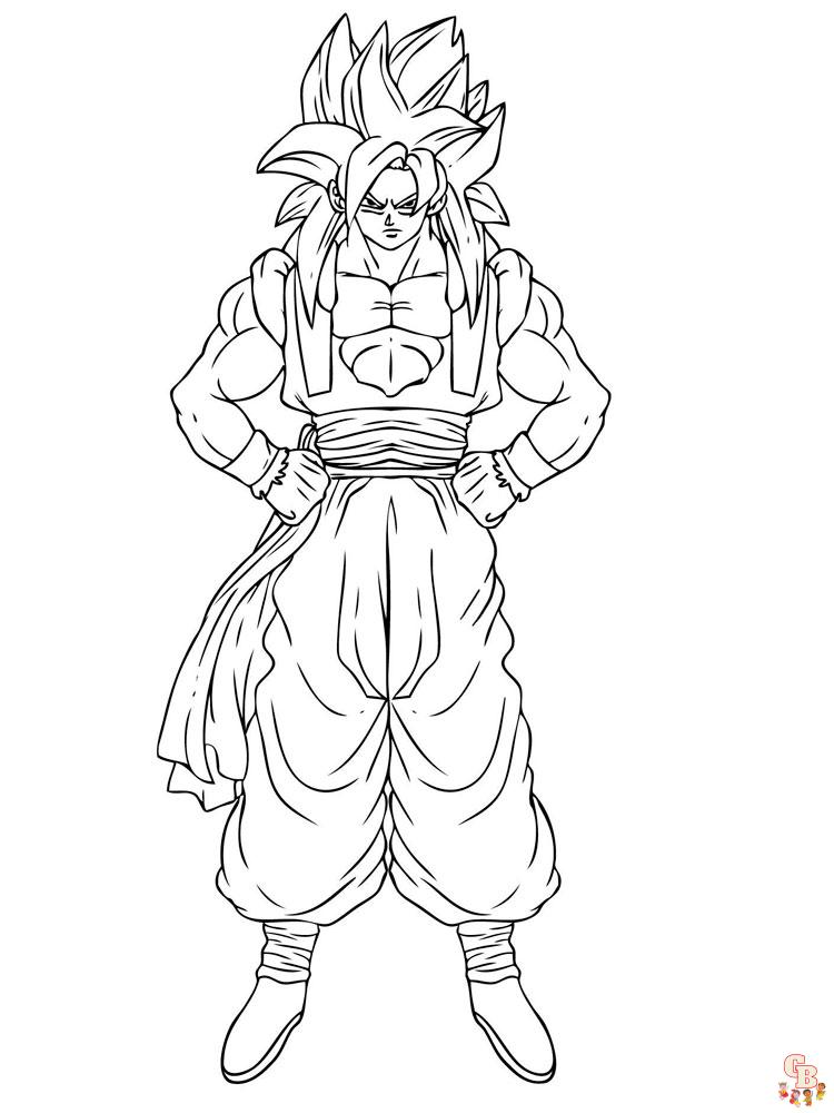 Goku Coloring Pages For Boys 10
