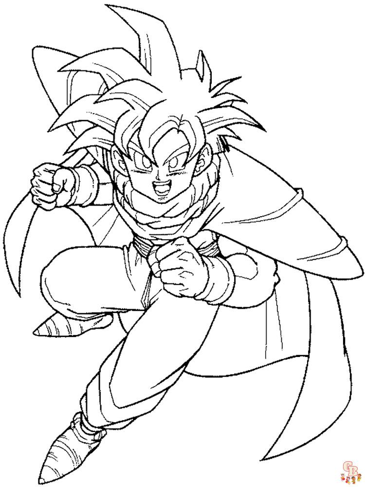 Goku Coloring Pages For Boys 13
