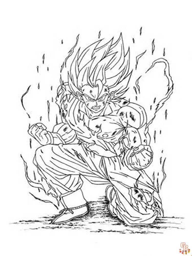 Free Printable GOKU Coloring Pages by GBcoloring