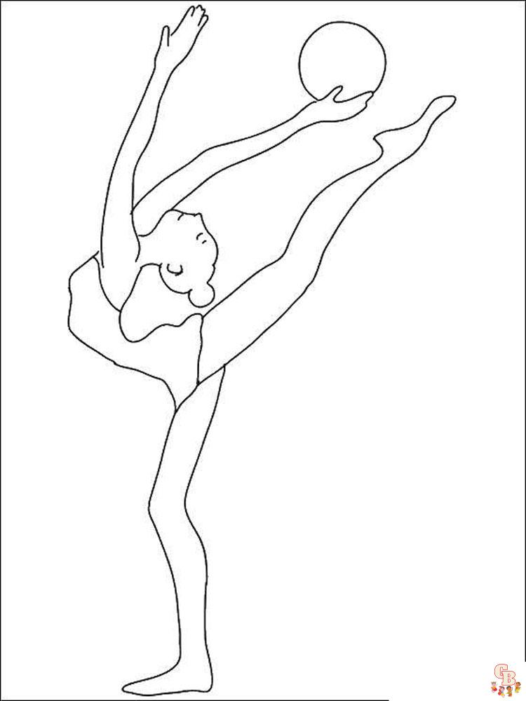 Gymnastics Coloring Pages 12