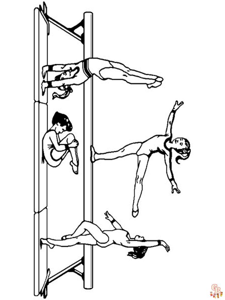 Gymnastics Coloring Pages 14