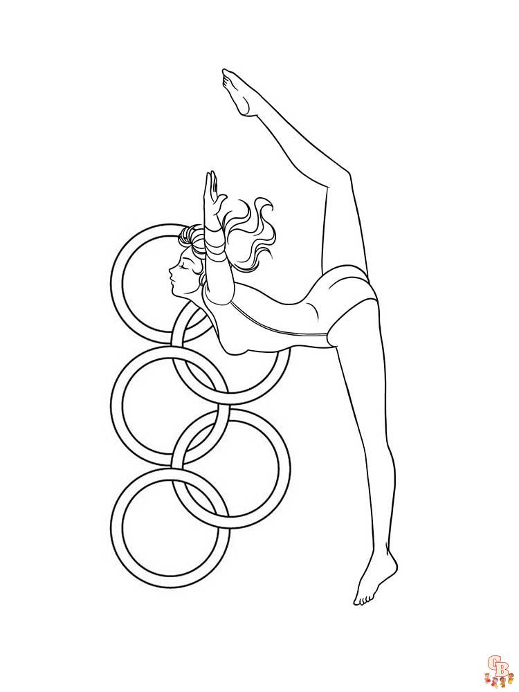 Gymnastics Coloring Pages 17