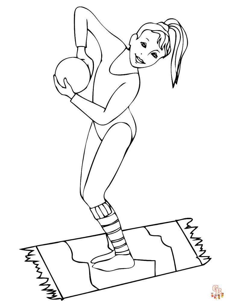 Gymnastics Coloring Book For Girl: 29 Gimnastics Coloring Pages with  Acrobatic, Cheerleader,Olympics. Perfect journal for Young Gymnasts Ages  4-8 Who