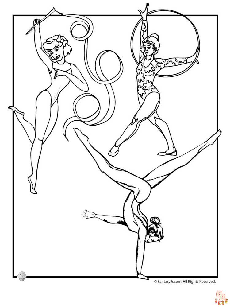 Gymnastics Coloring Pages 26