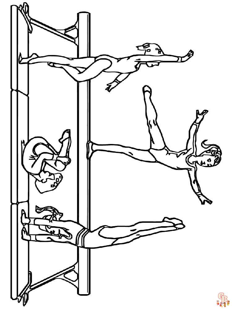 Gymnastics Coloring Pages 27