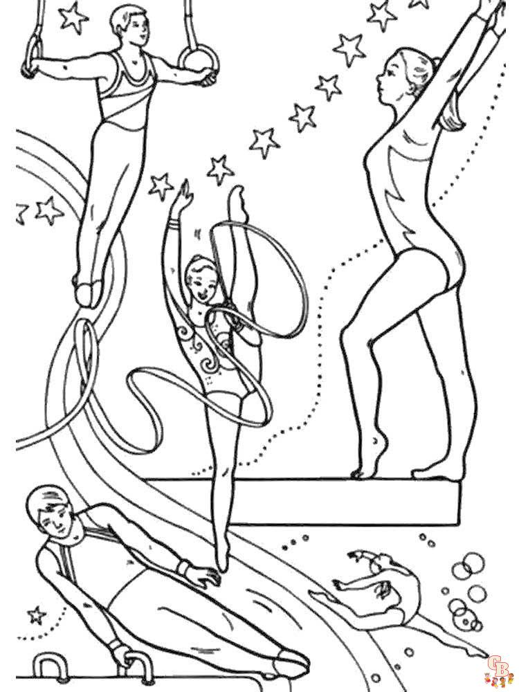 Gymnastics Coloring Pages 29