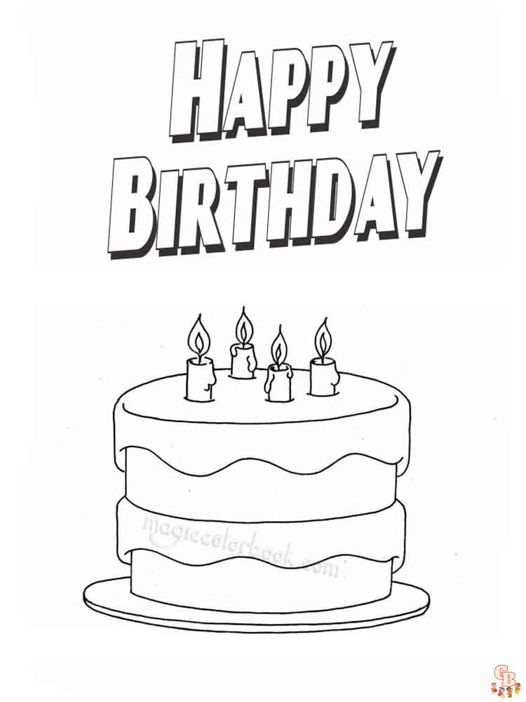Happy Birthday Coloring Pages: Free Printable Sheets for Kids