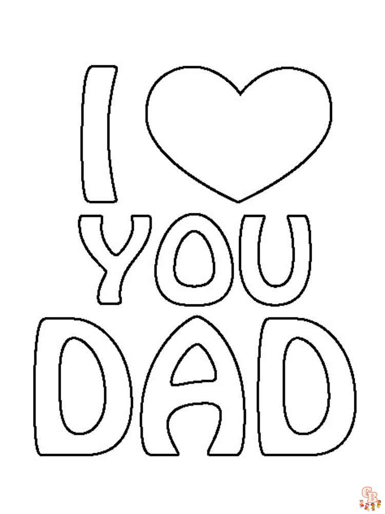 Happy Birthday Daddy Coloring Pages 4