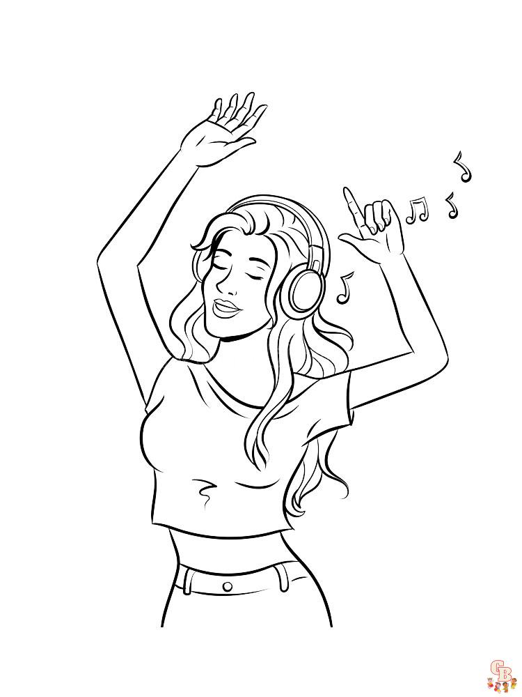 Headphones Coloring Pages 1