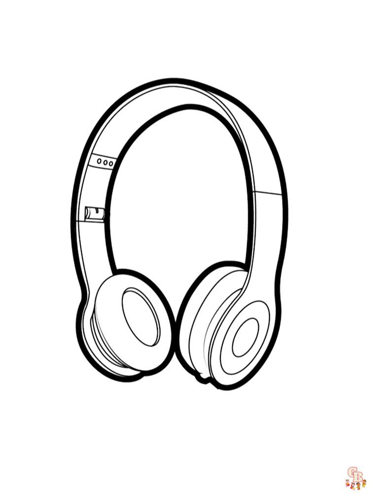 Headphones Coloring Pages 10
