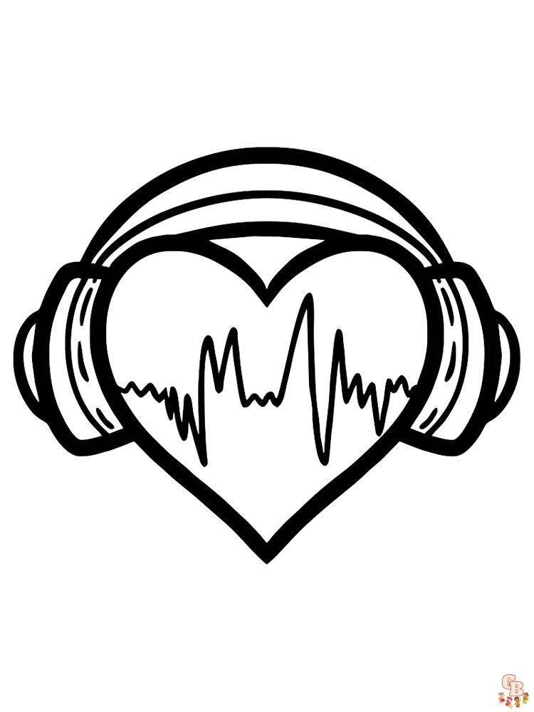 Headphones Coloring Pages 14