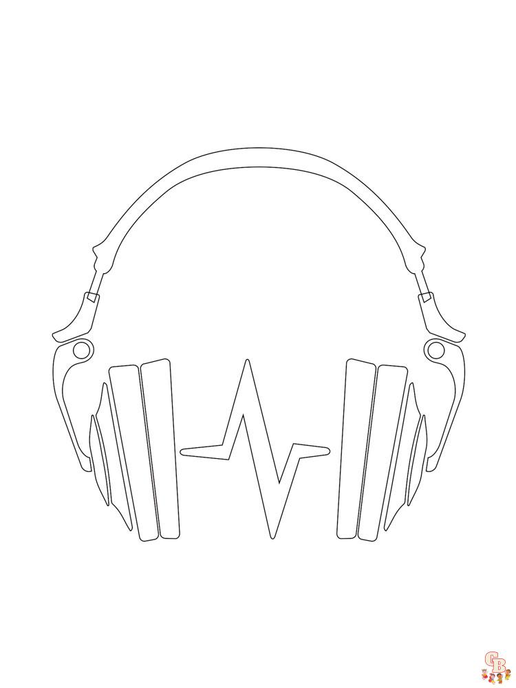 Headphones Coloring Pages 24