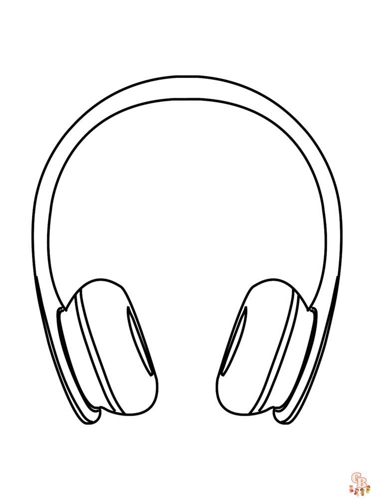 Headphones Coloring Pages 4