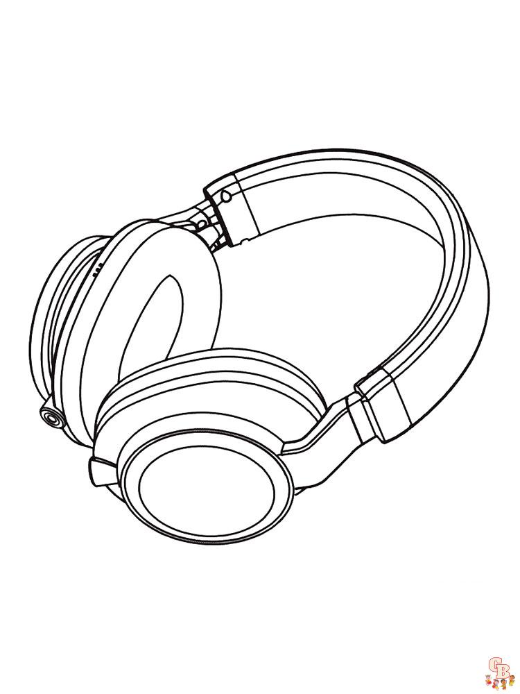 Headphones Coloring Pages 5