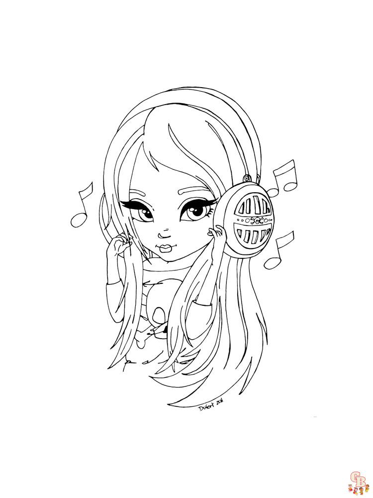 Headphones Coloring Pages 6