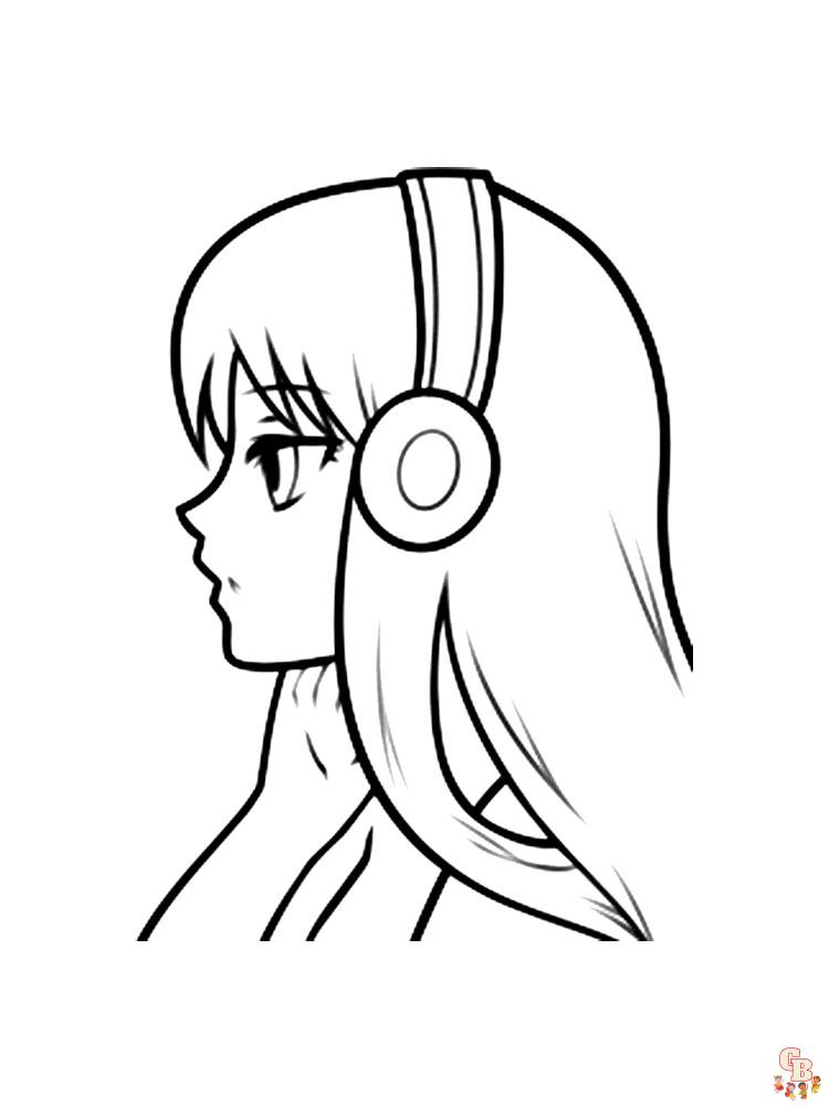 Headphones Coloring Pages 7