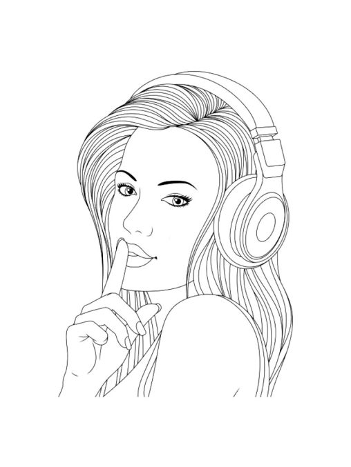 Get Creative with Headphones Coloring Pages for Kids