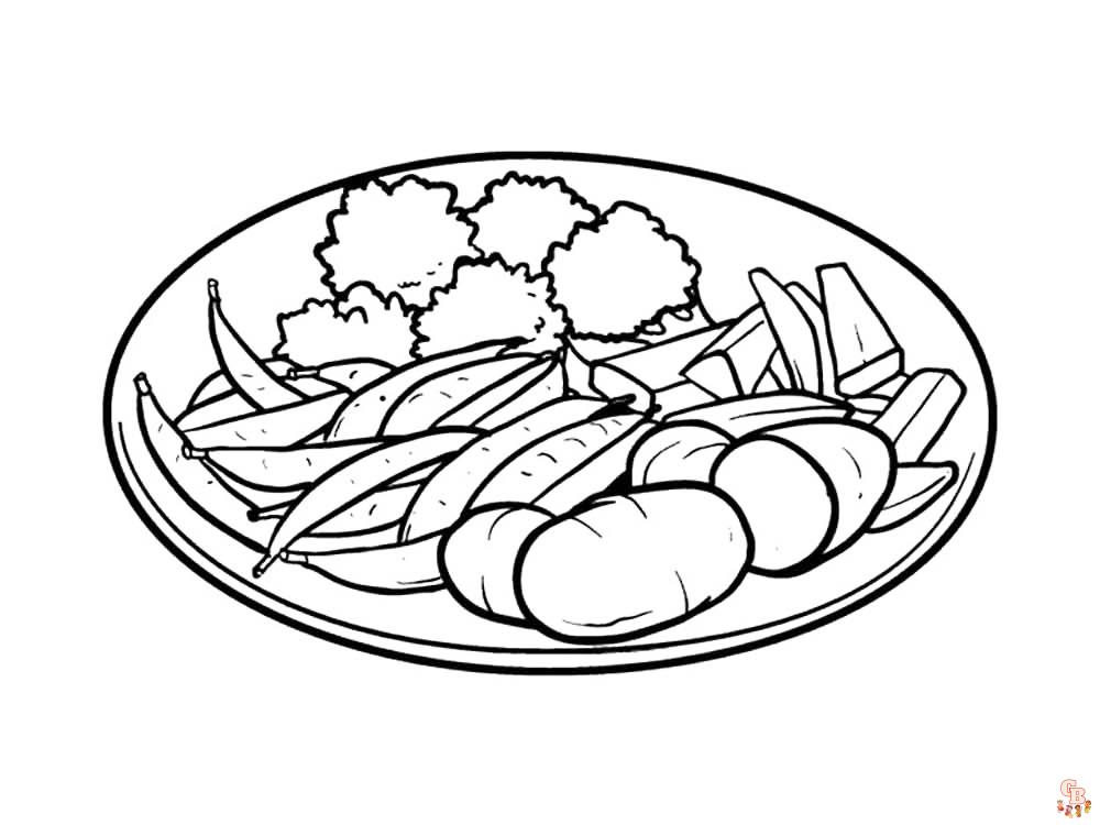 Healthy Food coloring pages 4