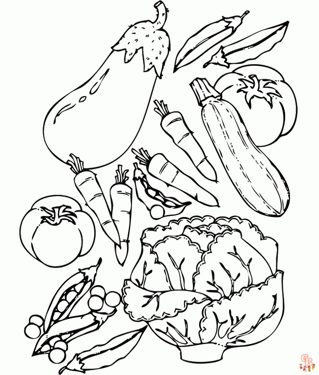 Healthy Food coloring pages 6