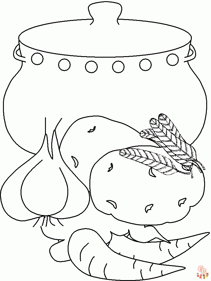 Healthy Food coloring pages 7