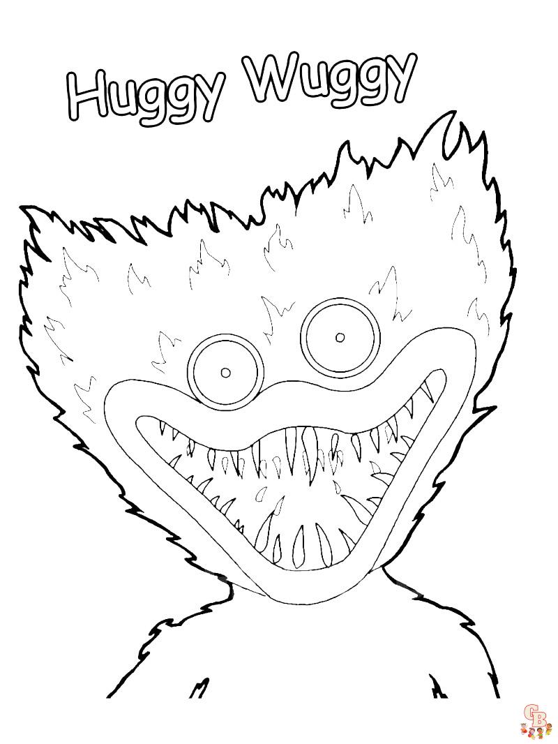 Huggy Wuggy Coloring Pages 10
