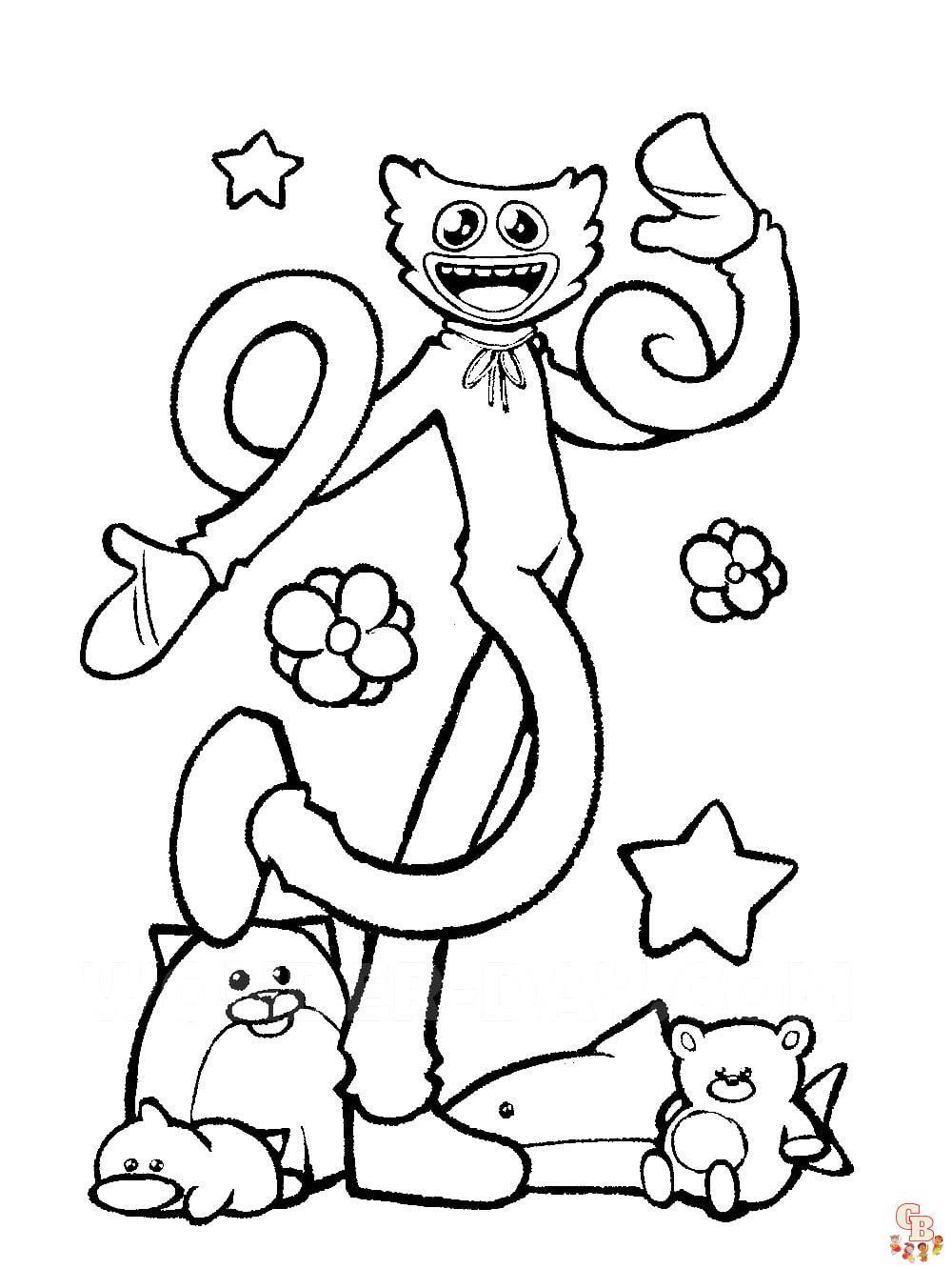 Huggy Wuggy Coloring Pages 19