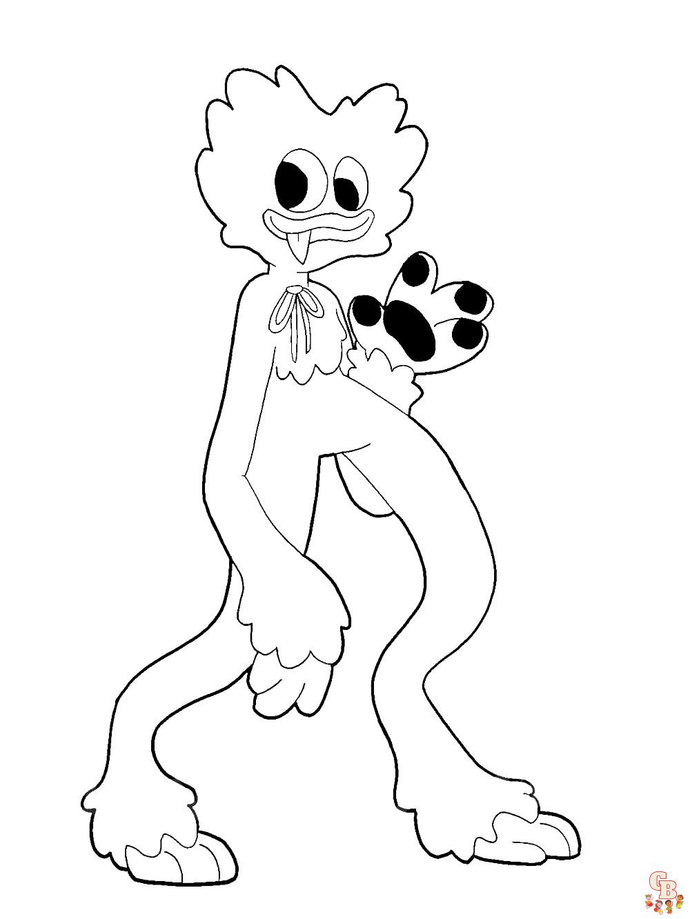 Huggy Wuggy Coloring Pages 20