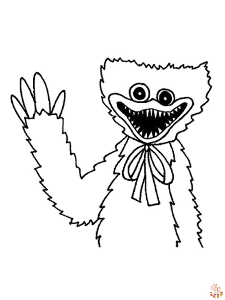 Huggy Wuggy Coloring Pages 3